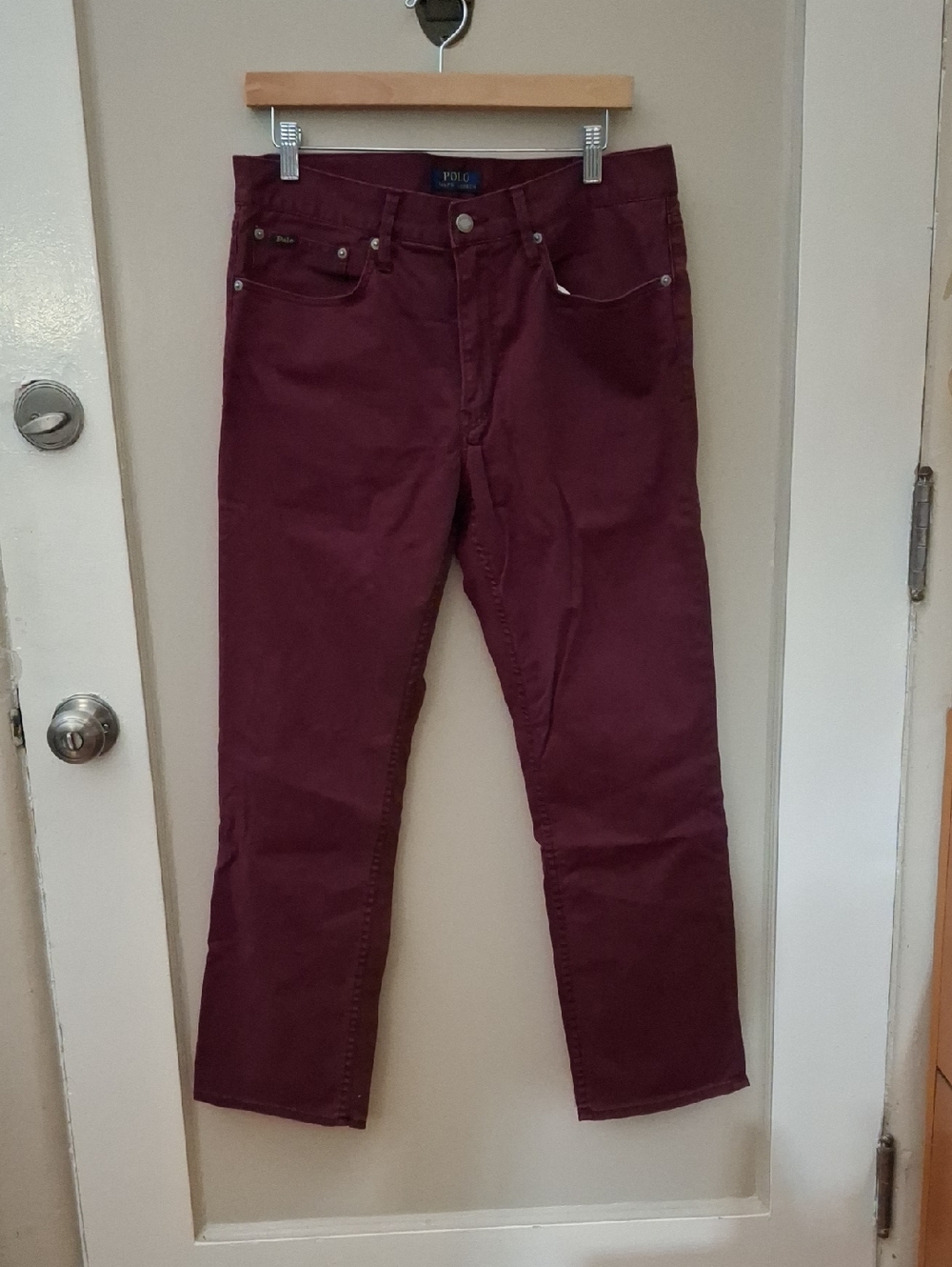 Polo Ralph Lauren Burgundy 5 Pockets Pants_1